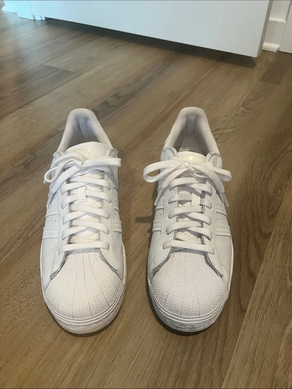 Adidas All- White Men's Classic Shell toe Sneakers - Size 11